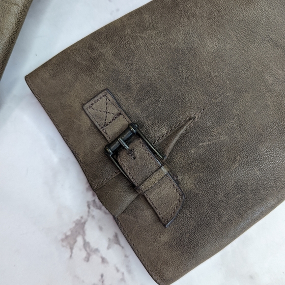 Cole Haan Boot Women 10 B Brown Calf Riding Leora Moto Pull Buckle - Picture 7 of 11